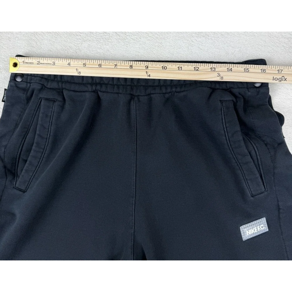 Nike Men's F.C. Fleece Jogger Soccer Pants Side Snaps‎ Black Size L, CV1488-010